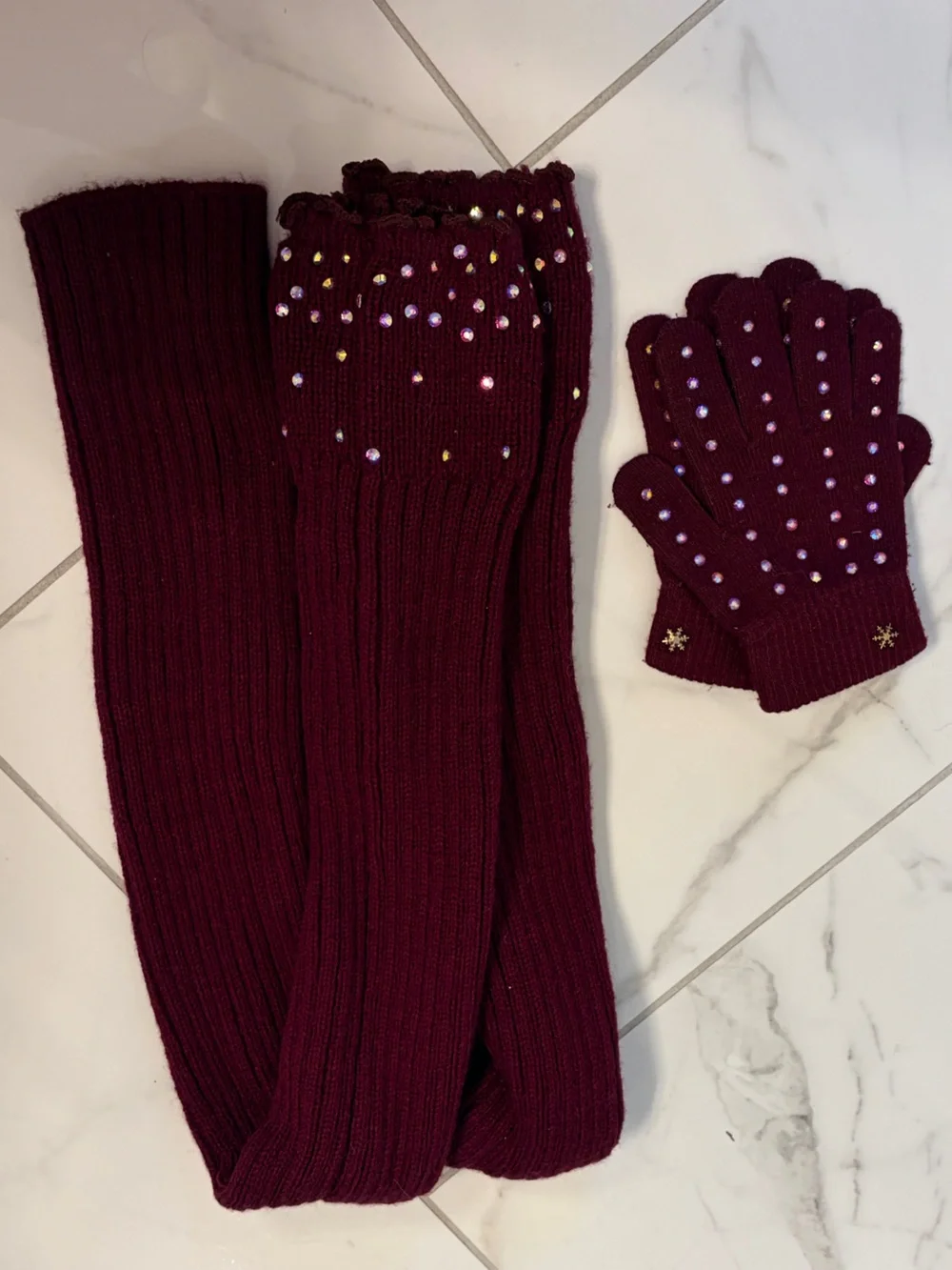 Frozen Couture Leg Warmers & Gloves